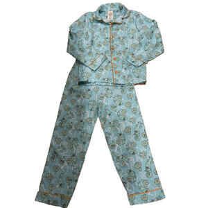 New Kid’s Disney Soul Button Up Pajamas Size 7/8